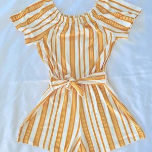 Striped romper